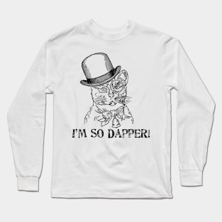 dapper cat (steampunk) Long Sleeve T-Shirt